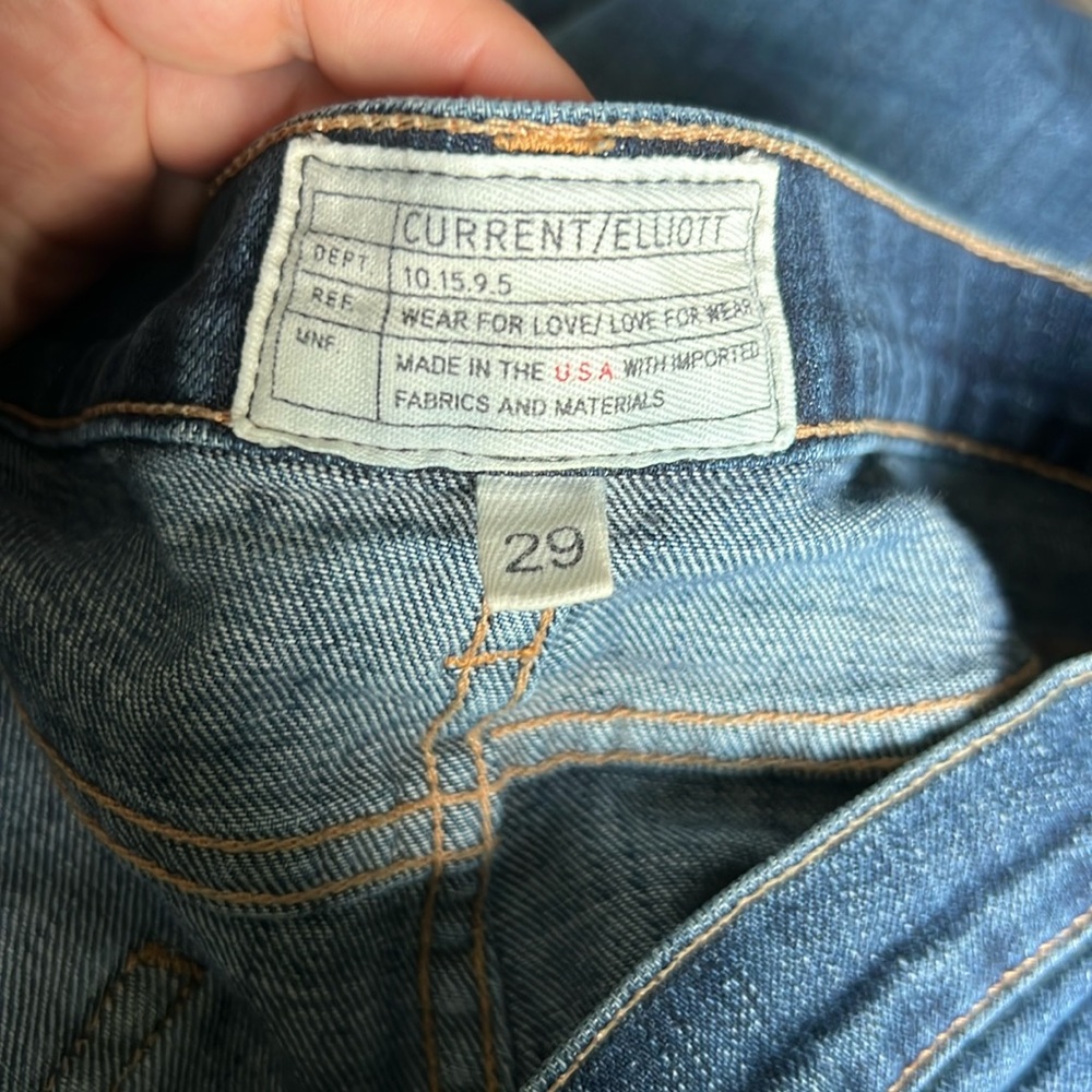 Current/ Elliot Cropped Jean - Size 29